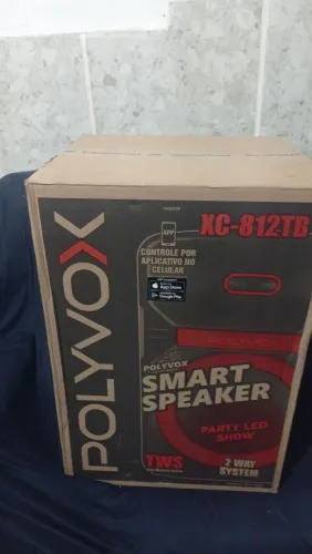 Caixa de som polyvox ,smart speaker, referência xc 812TB