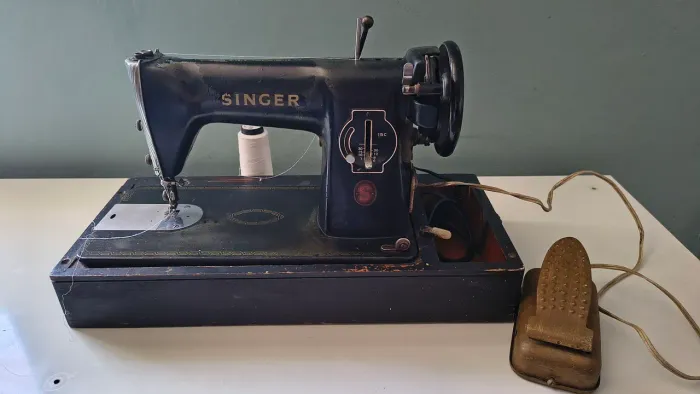 Máquina antiga da Singer