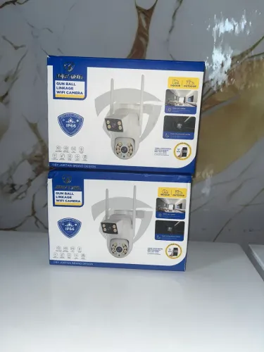 Kit 2 câmeras de segurança Wi-Fi 2 em 1 visão noturna aprova d?água 