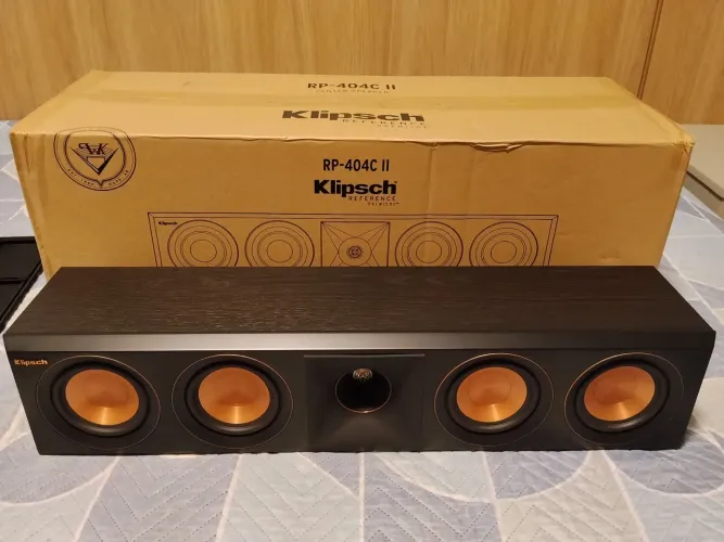 Caixa Acústica Central Klipsch RP-404C II Ebony 125W