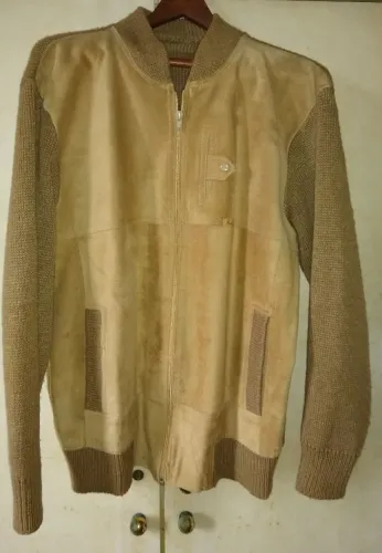 Casaco Vintage Argentino Paul Lane, tamanho 56, caramelo, masculino