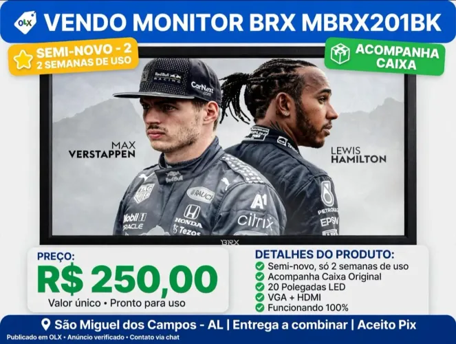 Monitor BRX 20' Novo