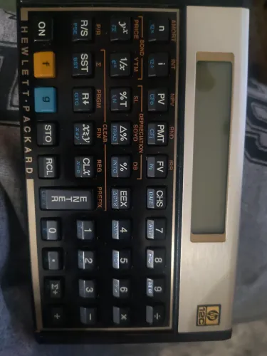 calculadora financeira clássica HP 12C Gold