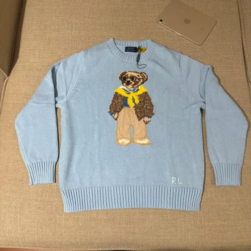 suéter polo ralph lauren polo bear azul claro