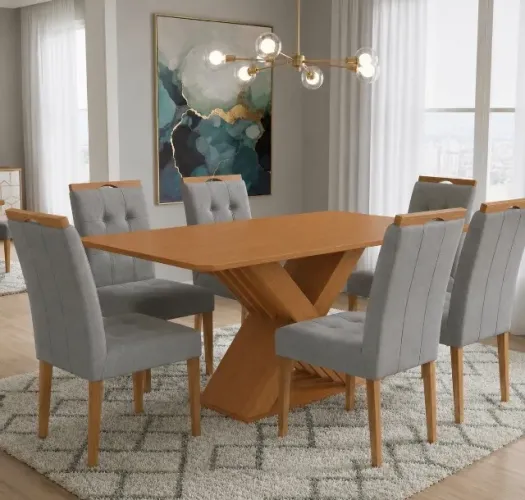 Conjunto de Jantar Siena 6 Lugares