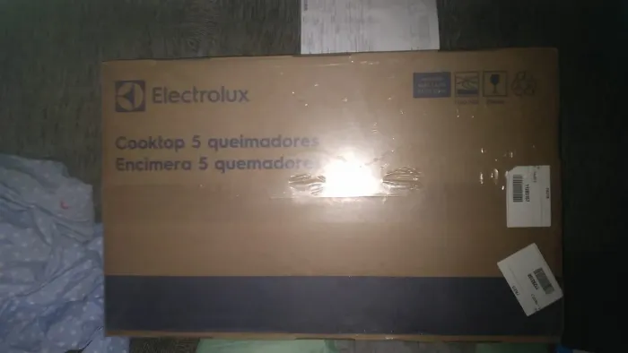 Cooktop 5 Bocas GLP Electrolux Tripla Chama Mesa de Vidro