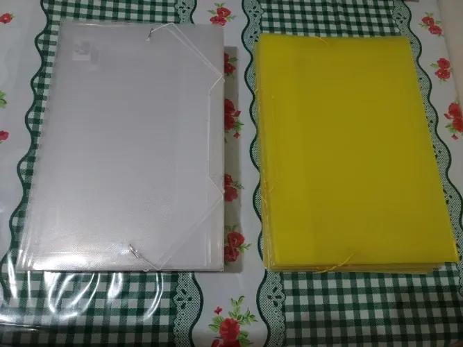 Kit com 43 Pastas Plásticas com Elástico