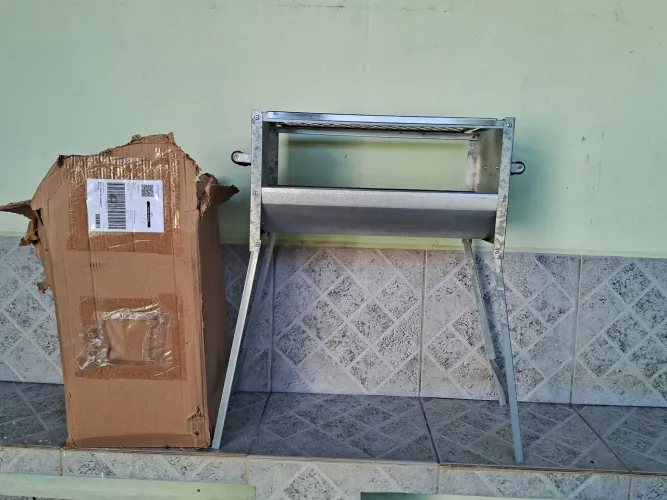 Churrasqueira aço galvanizado 50cm 