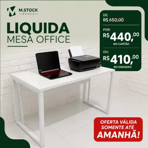 Mesa branca clínica consultório