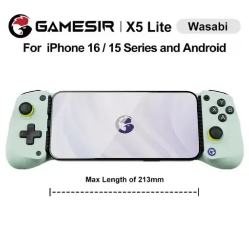 Controle Gamepad Gamesir X5 Lite Usb-c Mobile Hall Effect Turbo Verde