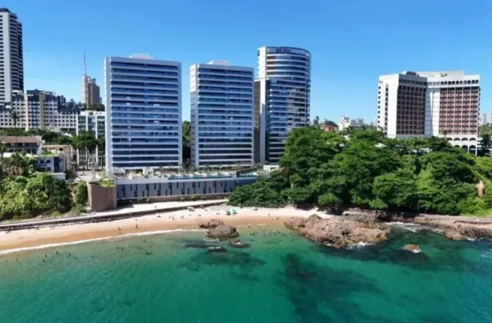 APARTAMENTO QUARTO E SALA MOBILIADO | VISTA MAR | ACESSO À PRAIA | BEACH CLASS SALVADOR |