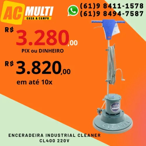 Enceradeira Industrial Cleaner CL400 220v