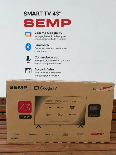 SMART TV 43 Polegadas Google TV (NOVA )