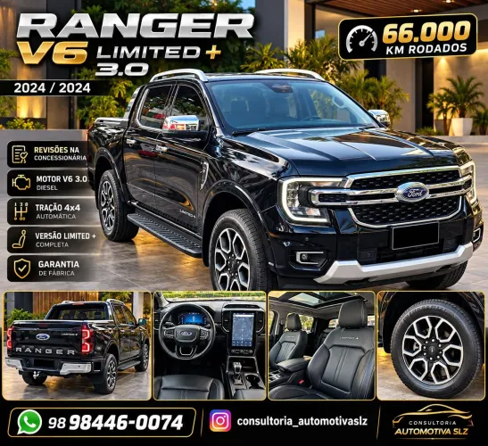 Ford Ranger Limited+ 3.0 V6 4X4 CD TB DIE AUT 2024
