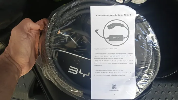 CARREGADOR PORTÁTIL BYD ORIGINAL NOVO LACRADO
