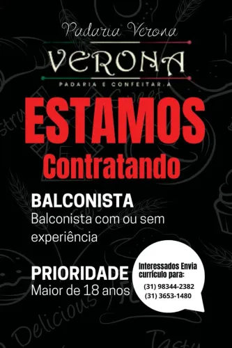 Precisa de balconista de padaria 