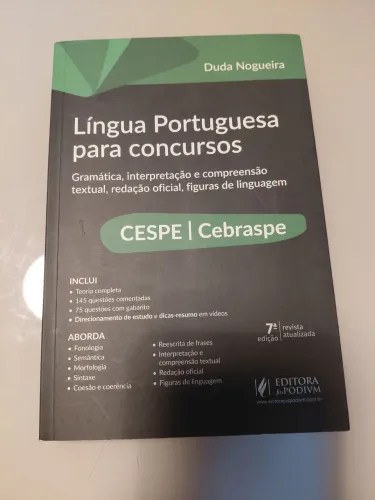 Língua portuguesa-.DuDa Nogueira - CEBRASPE- Concursos