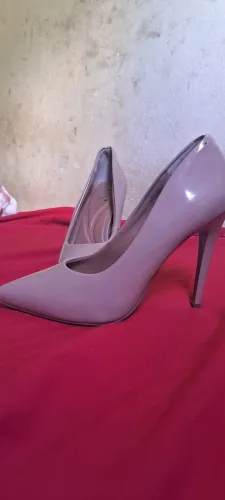 Salto alto escarpin 12cm bege, paraiba/ Rio tinto