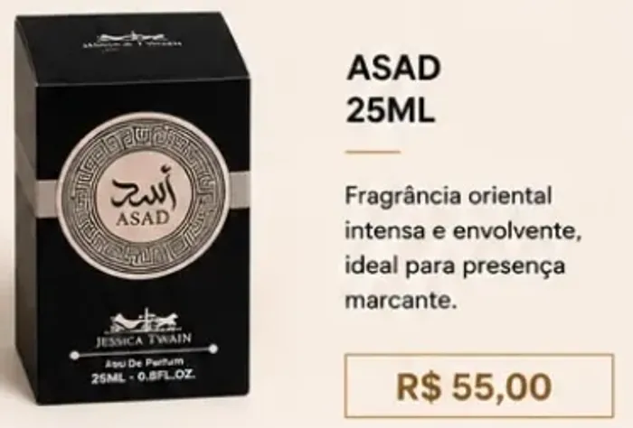 Perfume Árabe Asad 25ml
