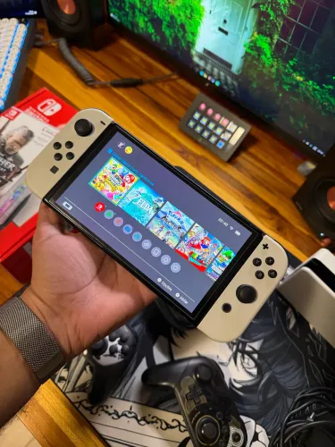 Switch OLED: Vendo Completo ou Itens Separados (Descrição)