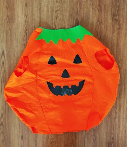 Fantasia Infantil Abóbora Halloween Tamanho 8/10 anos