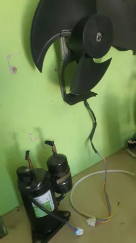 Compressor e ventilador lg inverter 12mil