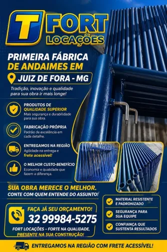 Vendemos andaimes novos e alugamos