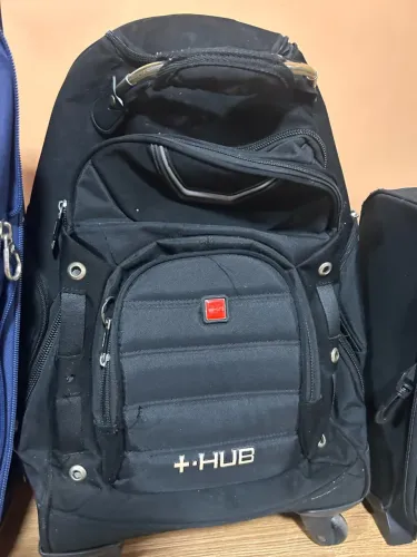 Mochila de viagem e rodinha