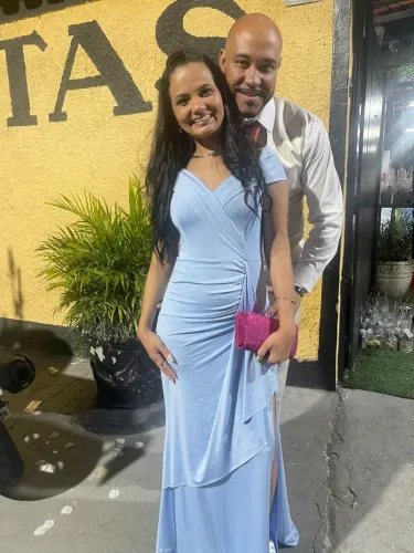 Vestido madrinha azul serenety