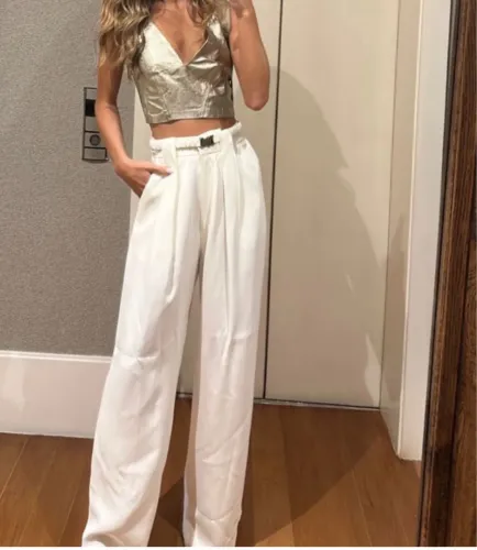 Calça branca Nati Vozza