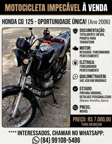 Fan 125 no ponto de transferir 