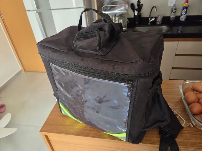 Bolsa de entrega com caixa isopor 