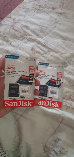 Cartão de memória 64GB pra câmera celular