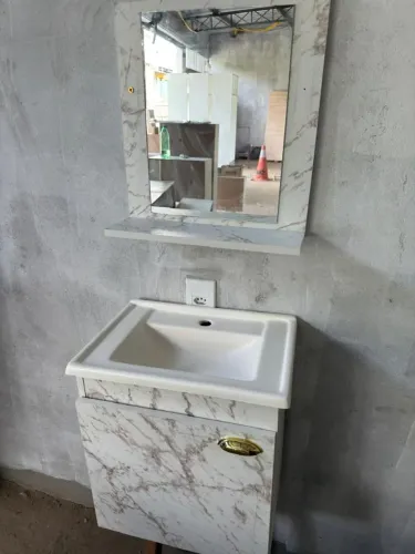 Kit Banheiro 100% MDF com Pia