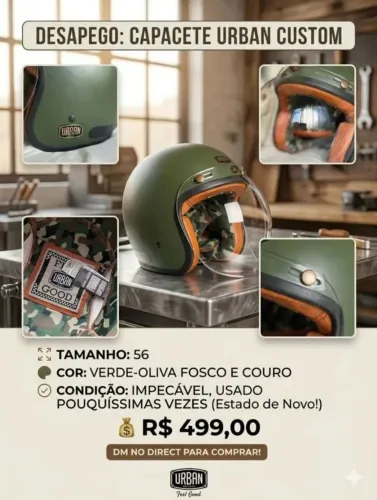 Capacete clássico.