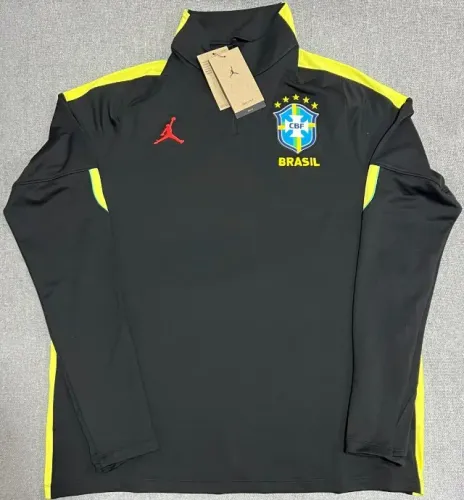 Camiseta Air Jordan Brasil Manga Longa Strike Drill 2026 100% Original