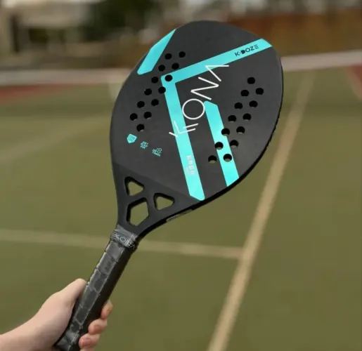 Raquete Beach Tenis Kona K-doze Blue C/ Capa, Selo