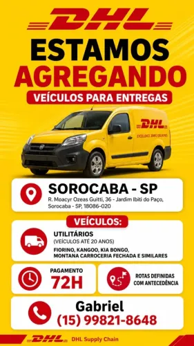DHL - ESTAMOS AGREGANDO 