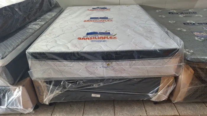 Cama de casal molas ensacadas 1,88x1,38 cm