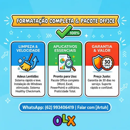Formatação Completa + Programas Instalados