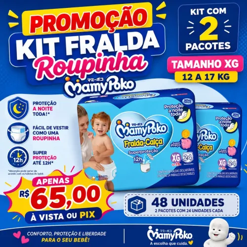 Promoção Fralda Roupinha XG 2 Pacotes 65.00 espécie ou pix