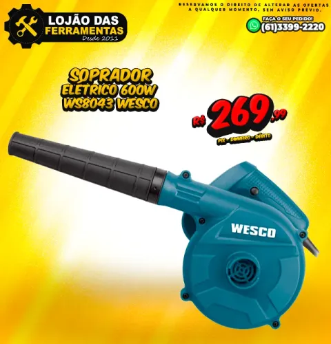 Soprador Elétrico 600w Ws8043 Wesco