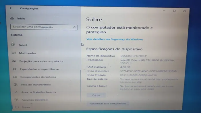 Notebook 300 reais bateria funcionando 