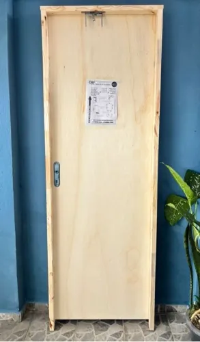 PORTA LISA MESCLADA COMPLETA 2,15x0,65 - BATENTE 9,5CM