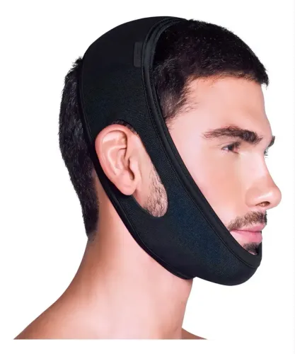 Faixa Mandibula Anti-ronco Apneia Neoprene Ajustável Kestal 