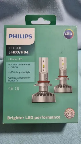 Par Lâmpada Philips Led-HL Ultinon HB3/HB4 6000K pure white LUXEON