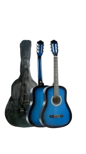Kit Violão Acústico Bravo An100 Clássico Nylon Cor Blue Burst + Capa MXT