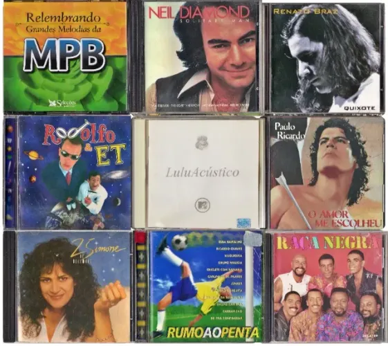 Lote com 40 CDs de Música (Todos Originais)