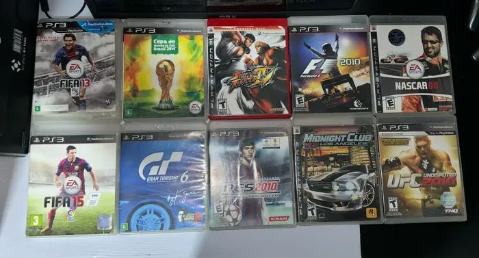 Jogos Originais PS3 - FIFA, PES, Corrida, Luta e Mais!