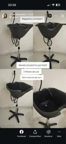 Lavatório portátil